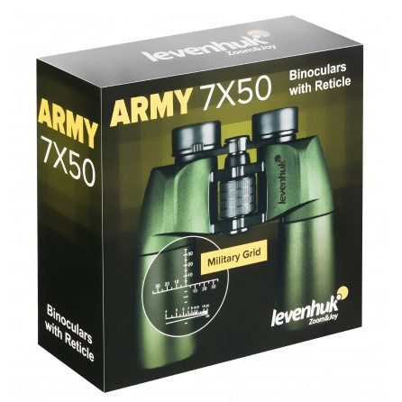 Бинокль Levenhuk Army 7x50 с сеткой