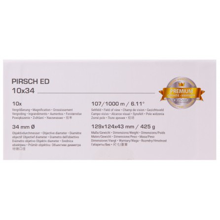 Бинокль Bresser Pirsch ED 10x34