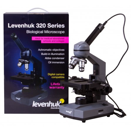 Микроскоп цифровой Levenhuk D320L BASE, 3 Мпикс, монокулярный