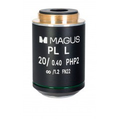 Объектив MAGUS 20HP 20х/0,40 Plan L фазовый PHP2 ∞/1,2 WD 8,0 мм